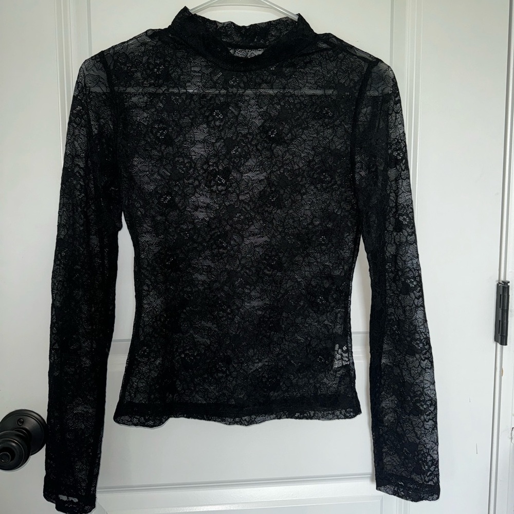 Lace long sleeve top